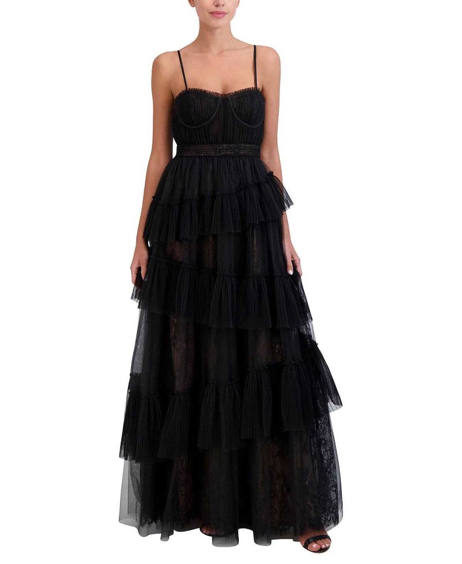 BCBG MAX AZRIA Nacht | Grosses Tul-Y-Encaje-Bustierkleid