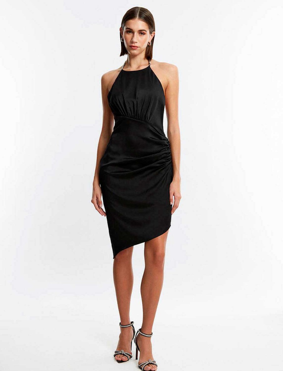 BCBG MAX AZRIA Cocktail | Kleid Mit Frontschnitt Von Escote Pedreria