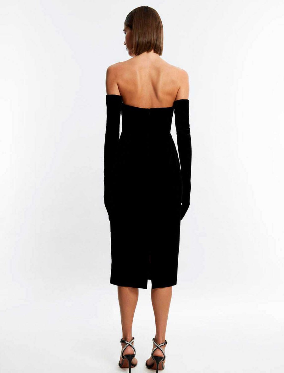 BCBG MAX AZRIA Nacht | Terciofel Bodycon-Kleid Mit Guantes