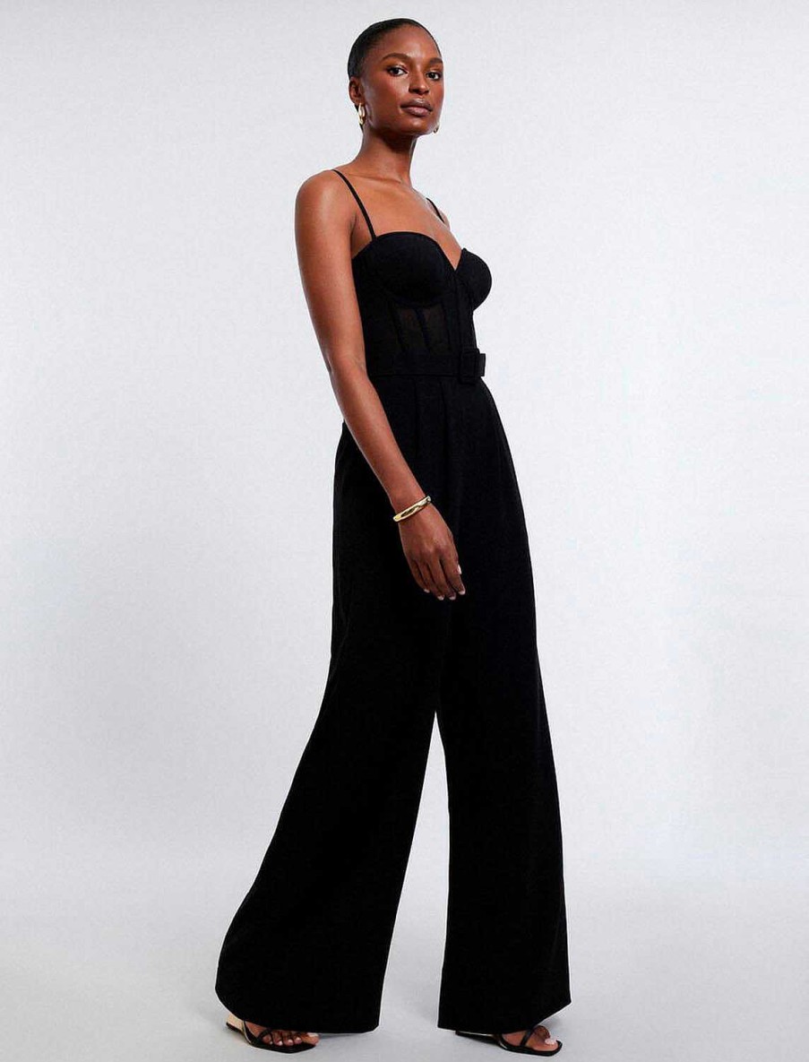 BCBG MAX AZRIA Overall-Strampler | Jumpsuit Bustier Pierna Ancha