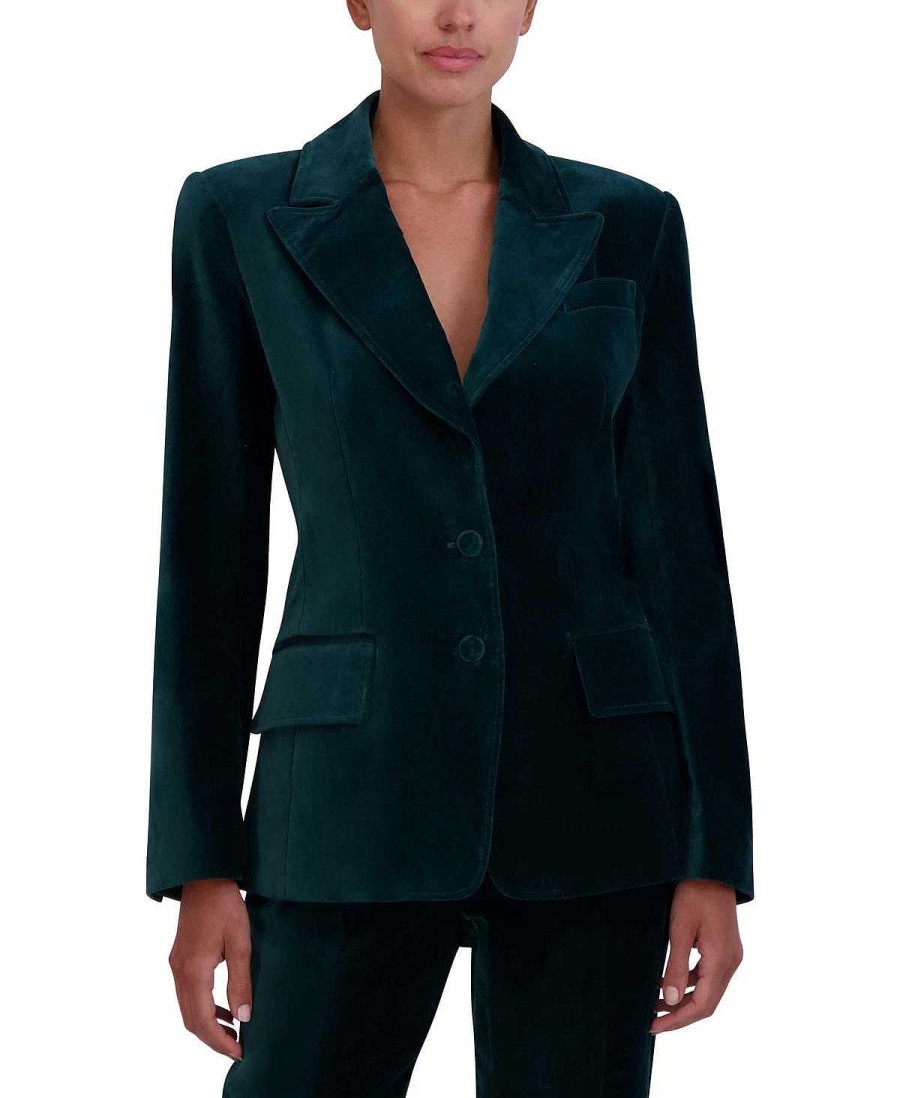 BCBG MAX AZRIA Oberbekleidung | Solapa Ancha Terciopelo Blazer