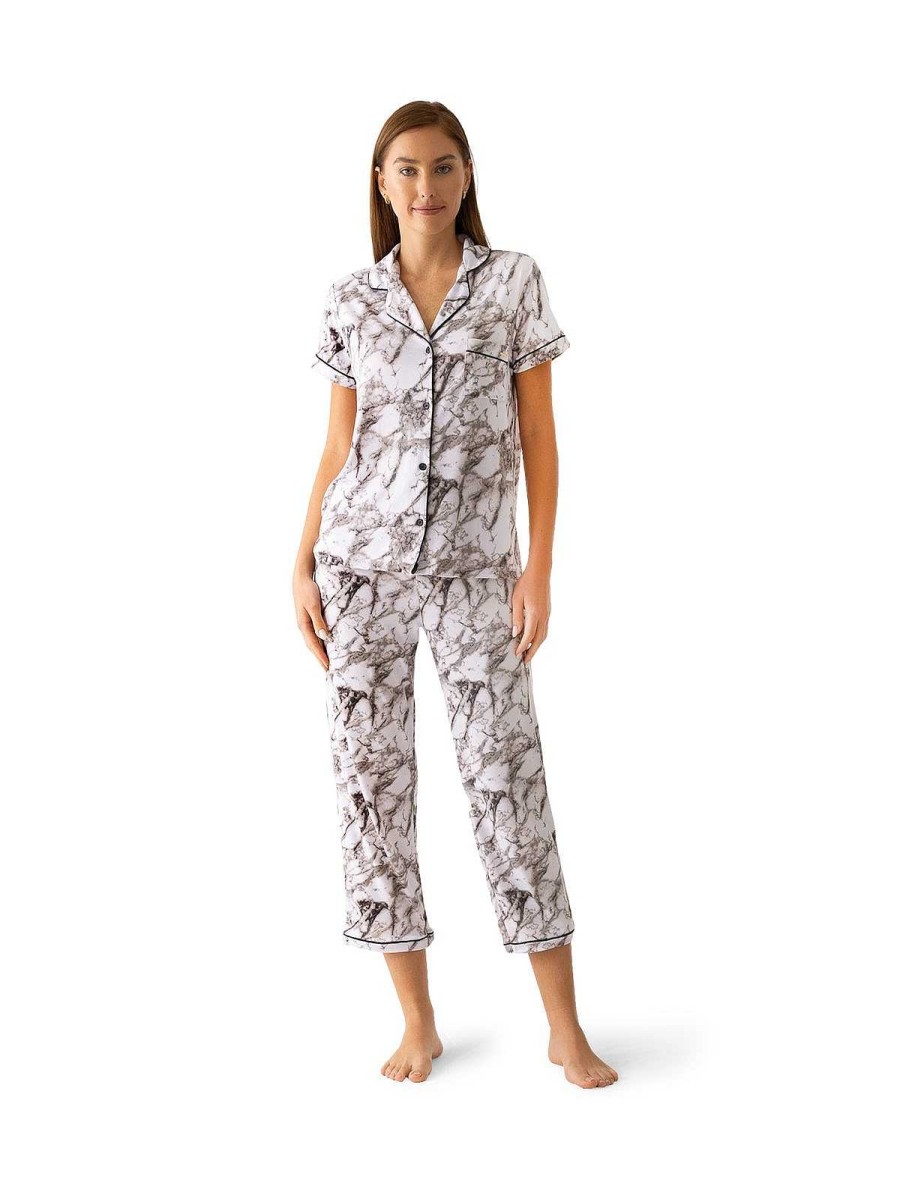 BCBG MAX AZRIA Pyjama | Pyjama-Set Aus Marmol-Hemd Und Pantalon