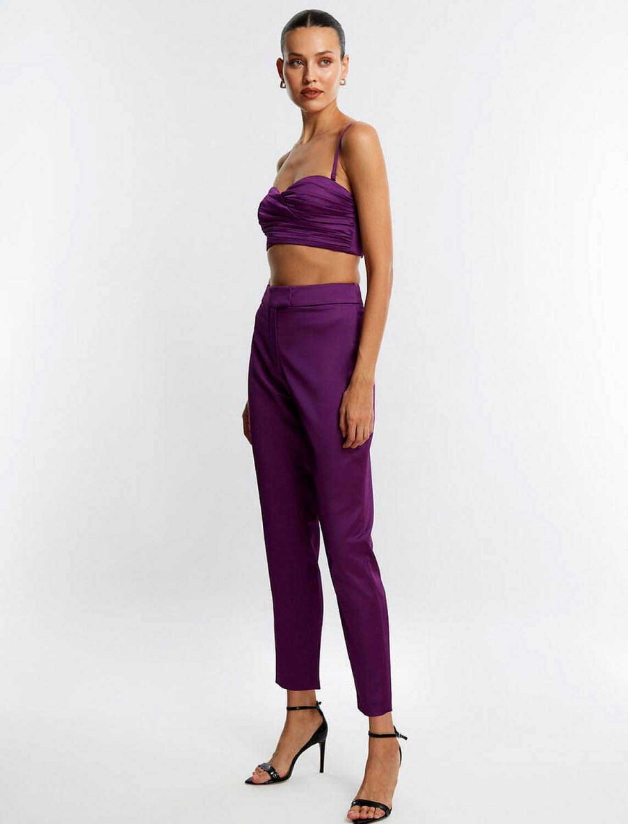 BCBG MAX AZRIA Oberteile | Crop-Top Von Escote Corazon Fruncido