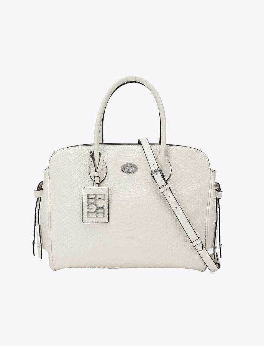 BCBG MAX AZRIA Taschen | Satchel-Tasche Mit Brosche Und Metallplakette