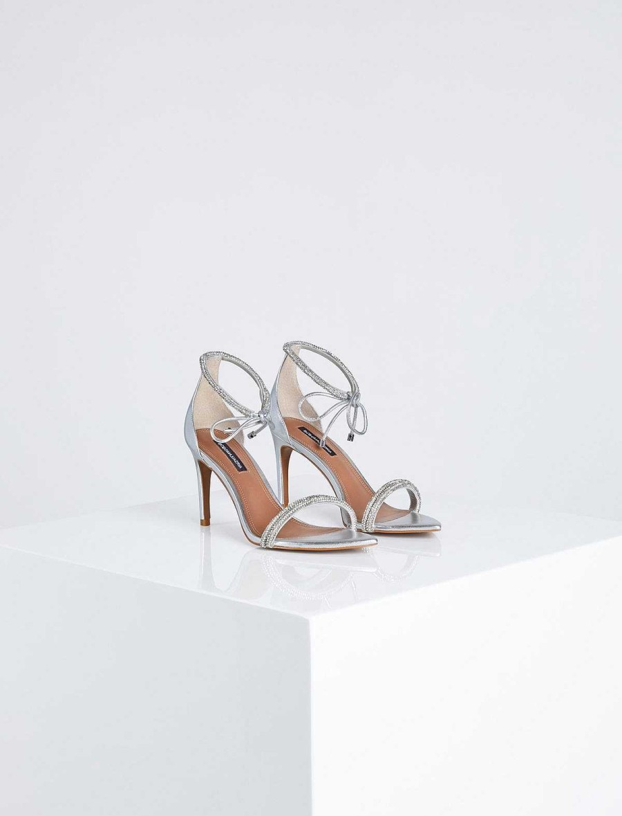 BCBG MAX AZRIA Schuhe | Dawn Metallic-Schnurschuhe Mit Hohem Absatz