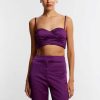 BCBG MAX AZRIA Oberteile | Crop-Top Von Escote Corazon Fruncido