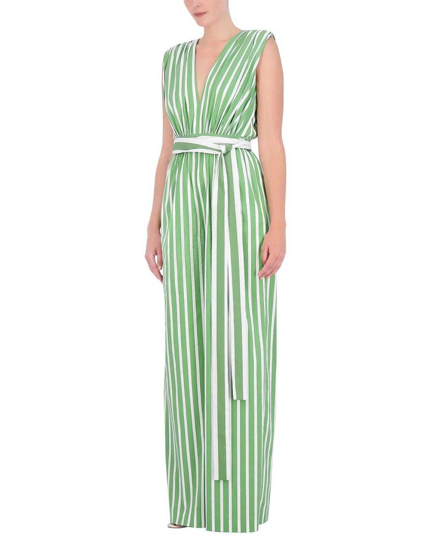 BCBG MAX AZRIA Overall-Strampler | Jumpsuit Aus Baumwollstreifen Bedruckt