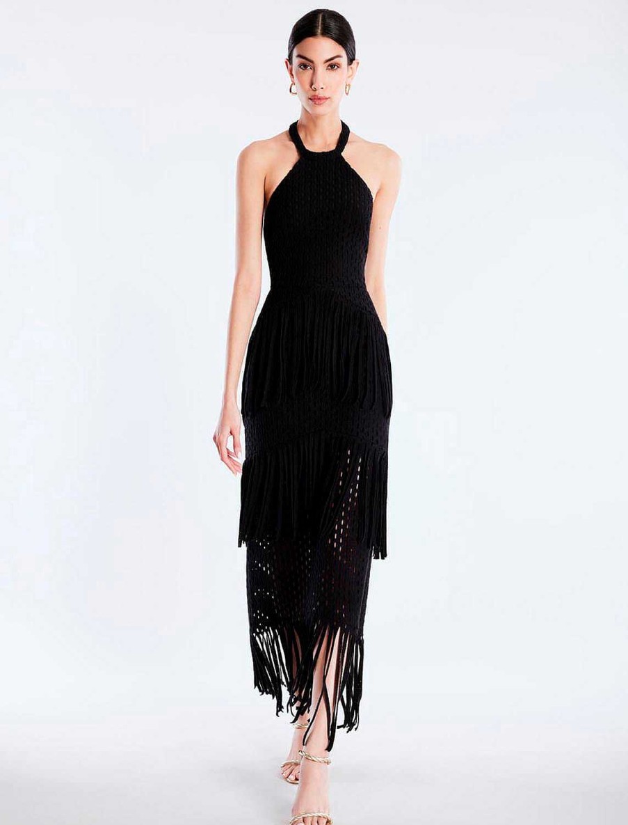 BCBG MAX AZRIA Lassig | Hakel-Halterkleid Mit Flecken