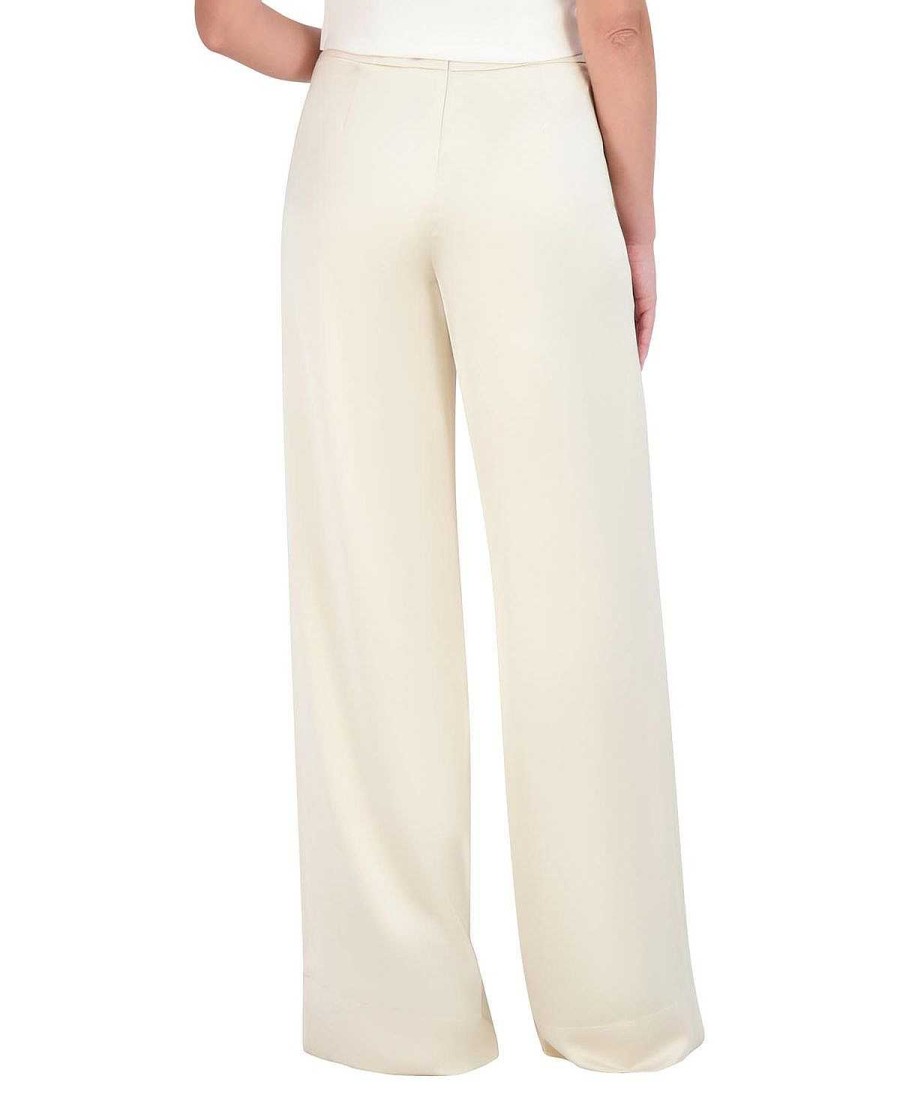 BCBG MAX AZRIA Pantalones | Pantalon Mit Taille Aus Satin Pierna Ancha