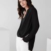 BCBG MAX AZRIA Oberteile | Jaklyn Hoch Und Niedrig Drapierte Bluse