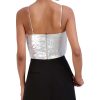 BCBG MAX AZRIA Oberteile | Metallisches, Plissiertes Crop-Top