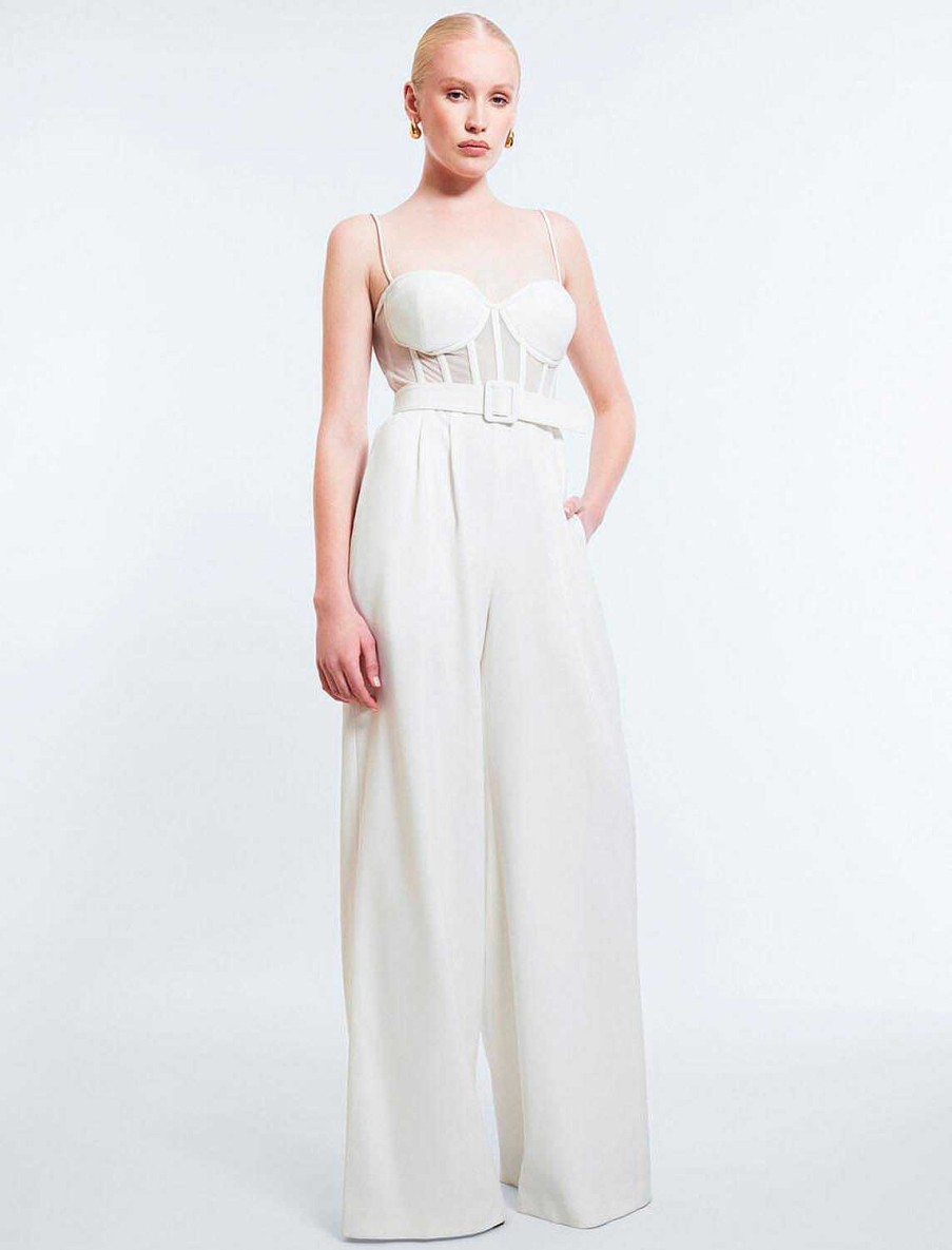 BCBG MAX AZRIA Overall-Strampler | Jumpsuit Bustier Pierna Ancha