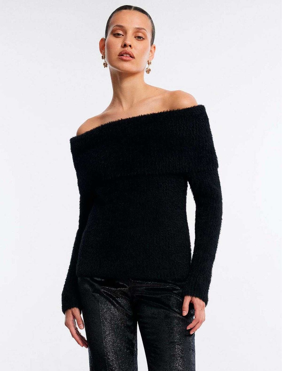 BCBG MAX AZRIA Pullover | Pullover-Pullover Hombros Descubiertos