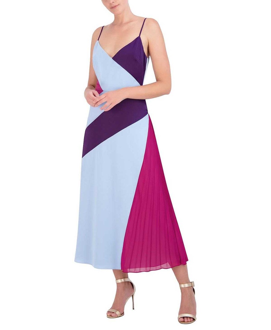 BCBG MAX AZRIA Cocktail | Weites Kleid In Colorblock-Chevron-Form