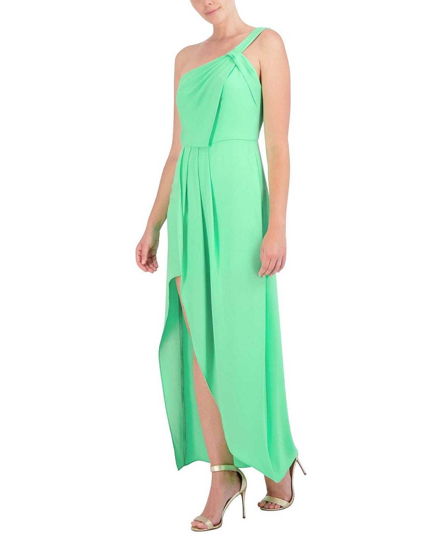 BCBG MAX AZRIA Nacht | Weites Asymmetrisches Kleid Pliegues Falda Tulipan