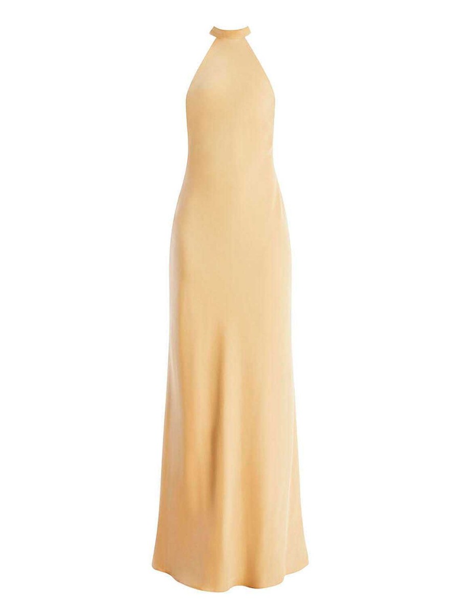 BCBG MAX AZRIA Nacht | Weites Neckholder-Kleid Mit Satin-Spitze