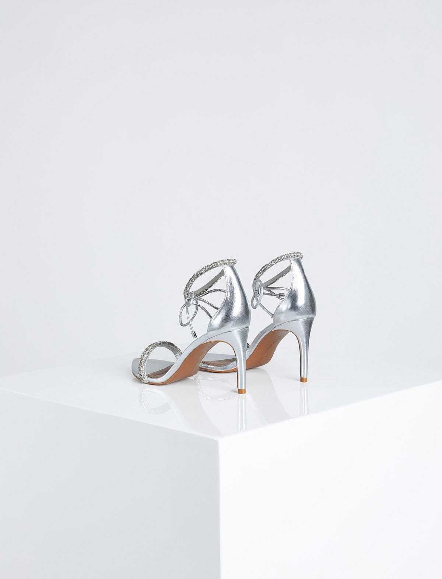 BCBG MAX AZRIA Schuhe | Dawn Metallic-Schnurschuhe Mit Hohem Absatz