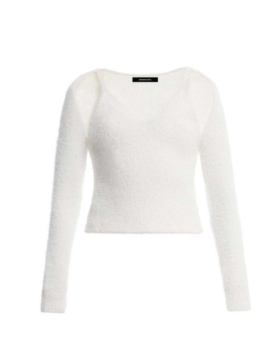 BCBG MAX AZRIA Pullover | Sweatshirt-Pullover Mit V-Armeln, Weitarmel