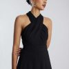 BCBG MAX AZRIA Overall-Strampler | Gekreuzter Halter-Overall Pierna Ancha