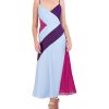 BCBG MAX AZRIA Cocktail | Weites Kleid In Colorblock-Chevron-Form