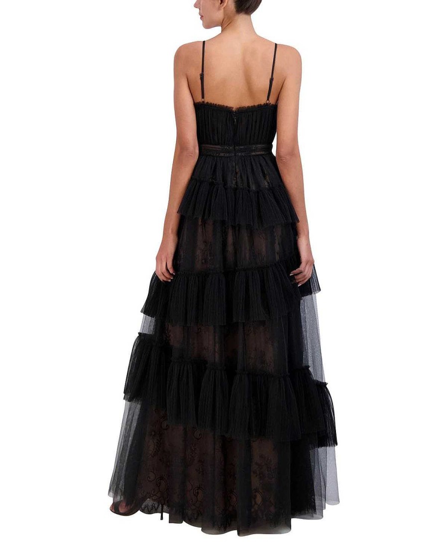 BCBG MAX AZRIA Nacht | Grosses Tul-Y-Encaje-Bustierkleid